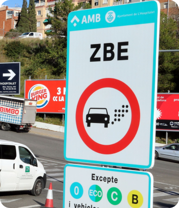 cartel de zona de bajas emisiones